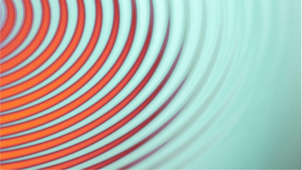 abstraktes bild mit kreislichen ringen